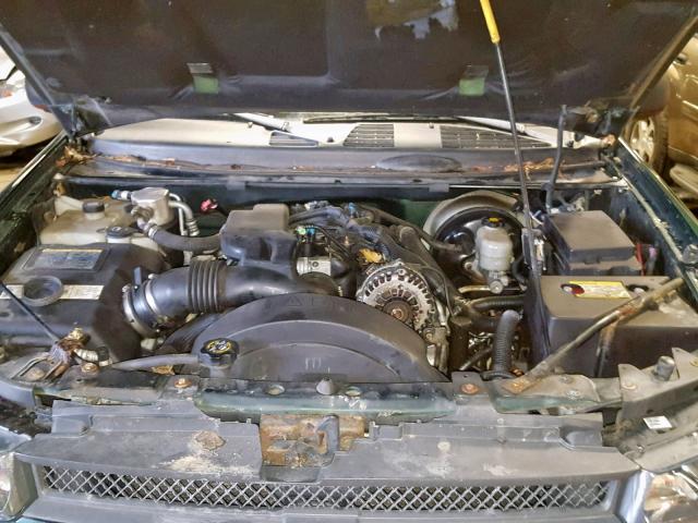 1GNET16P836170462 - 2003 CHEVROLET TRAILBLAZE GREEN photo 7