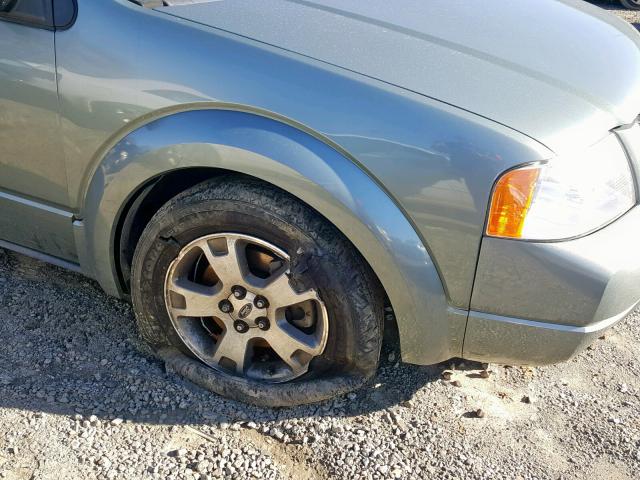1FMDK03155GA72953 - 2005 FORD FREESTYLE GREEN photo 9