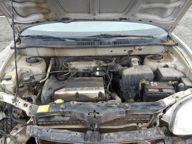 KM8SB82B91U063006 - 2001 HYUNDAI SANTA FE GRAY photo 7