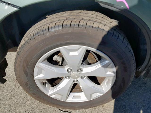JF2SJABC3GH505515 - 2016 SUBARU FORESTER 2 მწვანე ფოტო 9