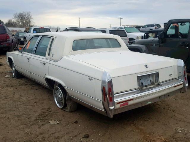 1G6DW54E9MR708383 - 1991 CADILLAC BROUGHAM WHITE photo 3