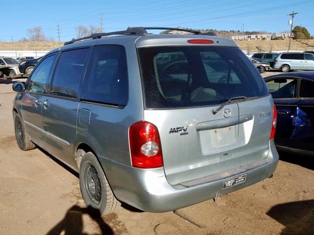 JM3LW28J820303610 - 2002 MAZDA MPV WAGON GREEN photo 3