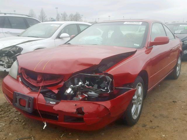 19UYA41693A004607 - 2003 ACURA 3.2CL TYPE RED photo 2