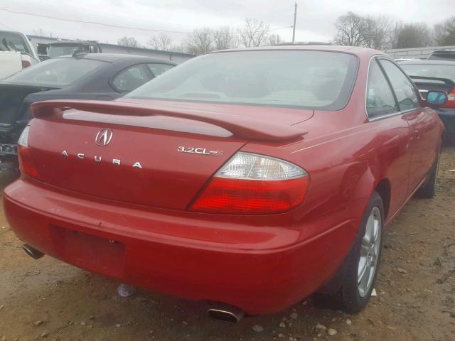 19UYA41693A004607 - 2003 ACURA 3.2CL TYPE RED photo 4