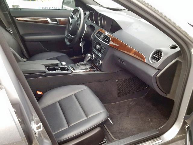 WDDGF4HB1EA959912 - 2014 MERCEDES-BENZ C 250 GRAY photo 5