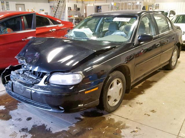 1G1NE52J3Y6274479 - 2000 CHEVROLET MALIBU LS BLACK photo 2