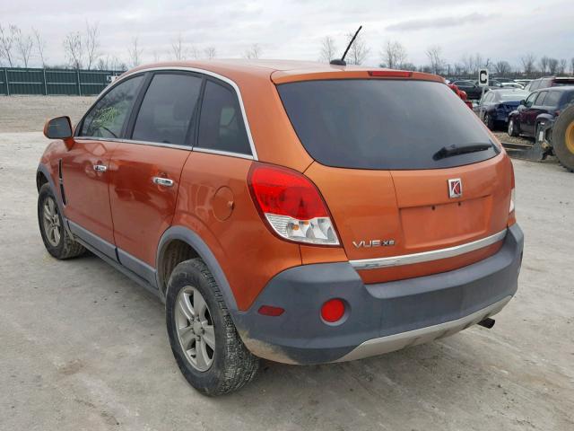 3GSCL33P78S611361 - 2008 SATURN VUE XE ORANGE photo 3