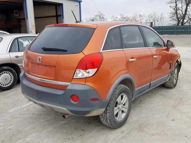 3GSCL33P78S611361 - 2008 SATURN VUE XE ORANGE photo 4