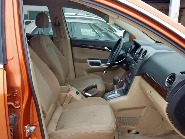 3GSCL33P78S611361 - 2008 SATURN VUE XE ORANGE photo 5