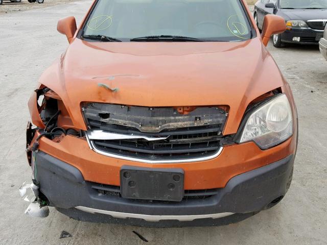 3GSCL33P78S611361 - 2008 SATURN VUE XE ORANGE photo 9