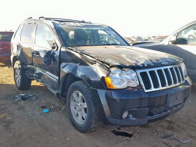 1J8HR58N08C208680 - 2008 JEEP GRAND CHER BLACK photo 1