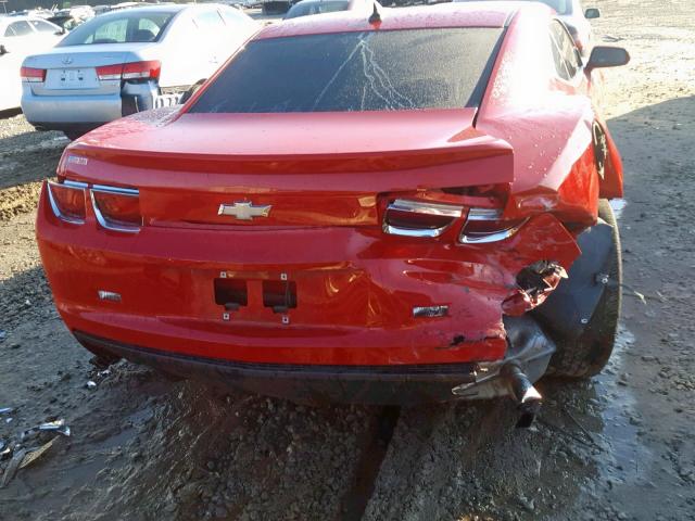 2G1FB1E38C9190601 - 2012 CHEVROLET CAMARO LT RED photo 9