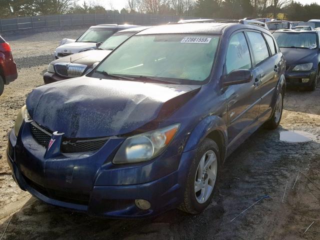 5Y2SL628X3Z447814 - 2003 PONTIAC VIBE BLUE photo 2