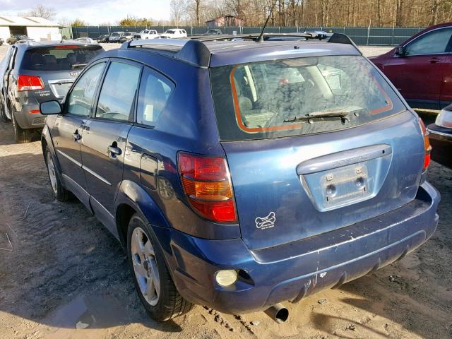 5Y2SL628X3Z447814 - 2003 PONTIAC VIBE BLUE photo 3