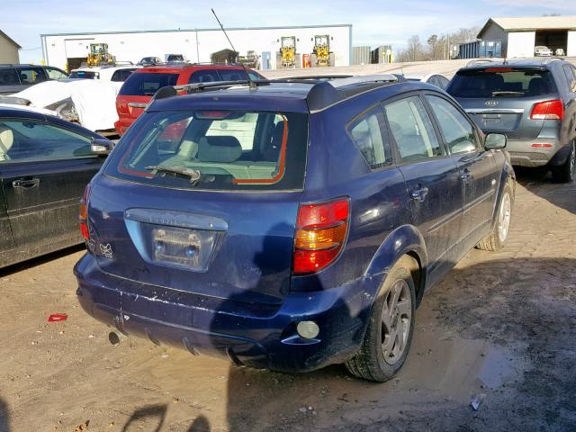 5Y2SL628X3Z447814 - 2003 PONTIAC VIBE BLUE photo 4