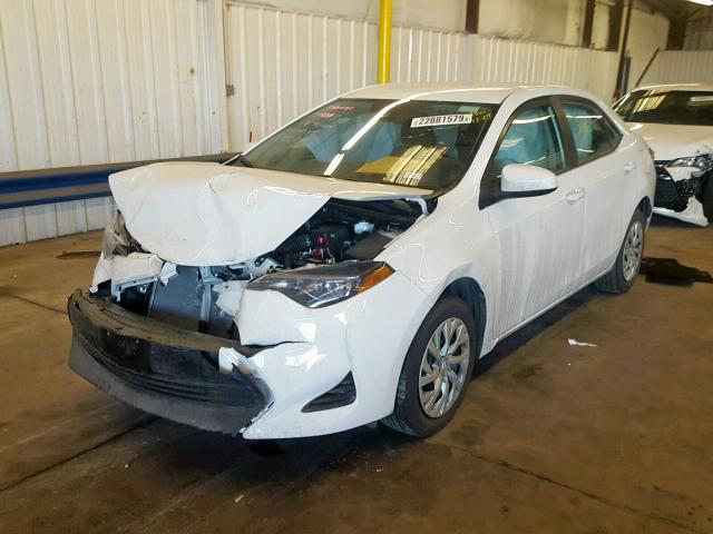 5YFBURHE7KP887395 - 2019 TOYOTA COROLLA L WHITE photo 2