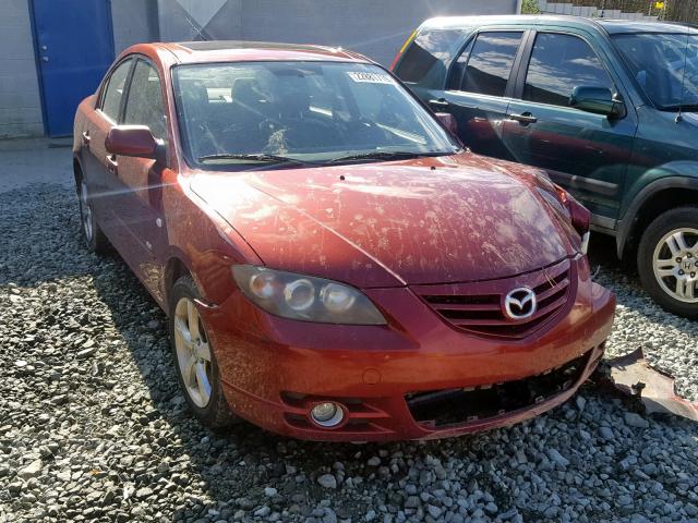 JM1BK123661401572 - 2006 MAZDA 3 S RED photo 1