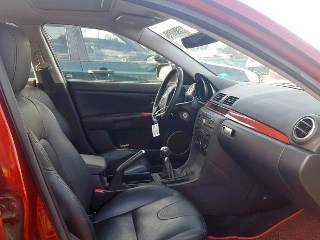 JM1BK123661401572 - 2006 MAZDA 3 S RED photo 5