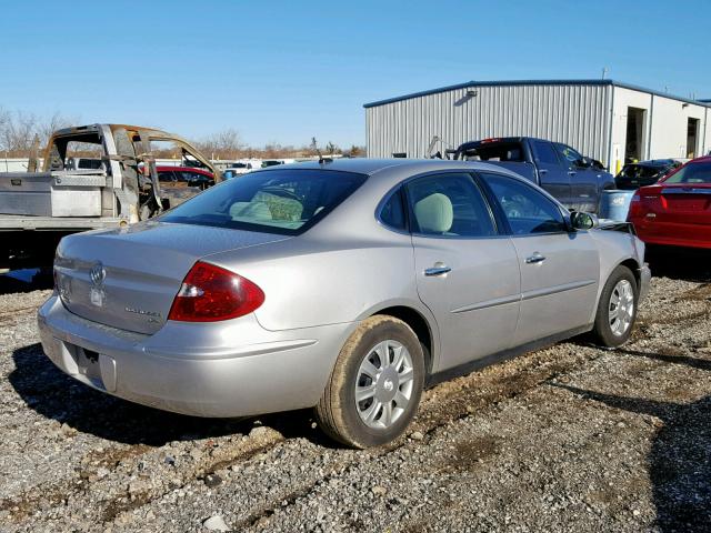 2G4WC582161245161 - 2006 BUICK LACROSSE C SILVER photo 4