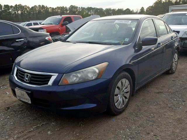 JHMCP26358C027614 - 2008 HONDA ACCORD LX BLUE photo 2