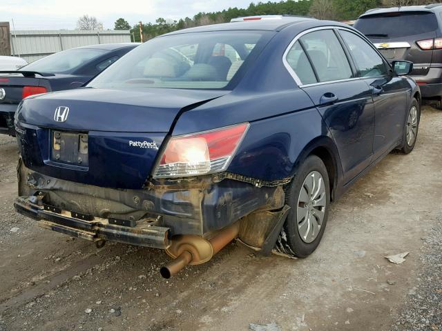 JHMCP26358C027614 - 2008 HONDA ACCORD LX BLUE photo 4