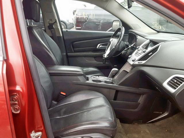 2CTFLXE5XB6431698 - 2011 GMC TERRAIN SL RED photo 5