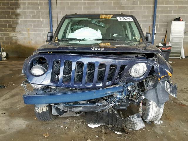 1C4NJRFBXGD742084 - 2016 JEEP PATRIOT LA BLUE photo 9