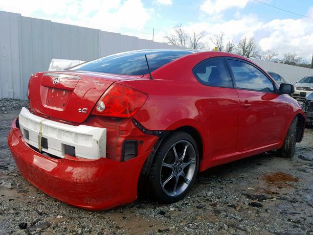 JTKDE177750061292 - 2005 TOYOTA SCION TC წითელი ფოტო 4