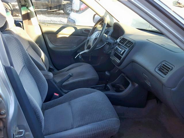 2HGEJ6612YH560276 - 2000 HONDA CIVIC BASE SILVER photo 5