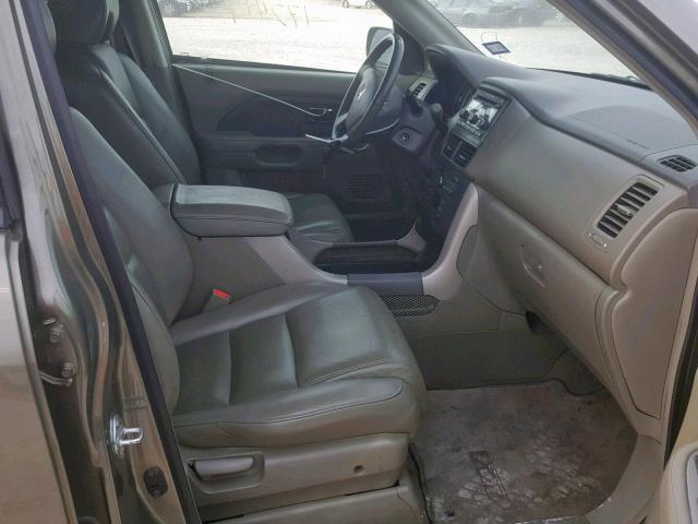 5FNYF28547B028716 - 2007 HONDA PILOT EXL GREEN photo 5