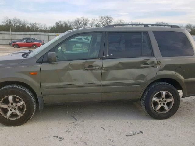 5FNYF28547B028716 - 2007 HONDA PILOT EXL GREEN photo 9