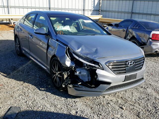 5NPE34AB8FH050886 - 2015 HYUNDAI SONATA SPO SILVER photo 1