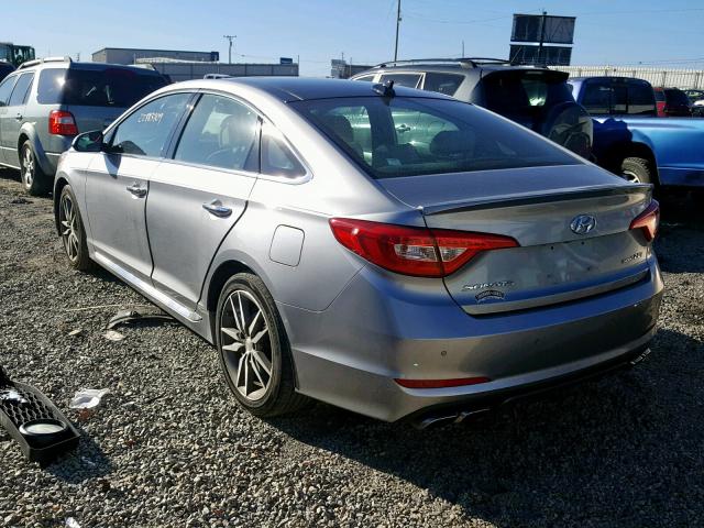 5NPE34AB8FH050886 - 2015 HYUNDAI SONATA SPO SILVER photo 3