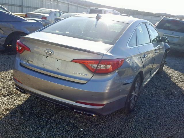 5NPE34AB8FH050886 - 2015 HYUNDAI SONATA SPO SILVER photo 4