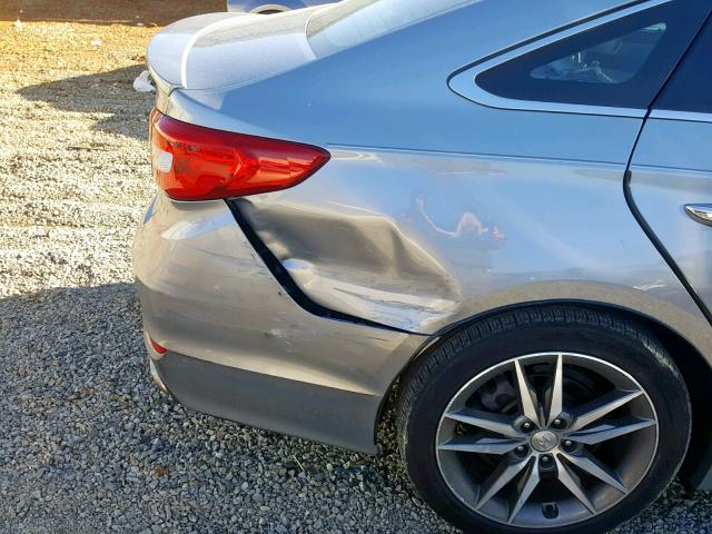 5NPE34AB8FH050886 - 2015 HYUNDAI SONATA SPO SILVER photo 9