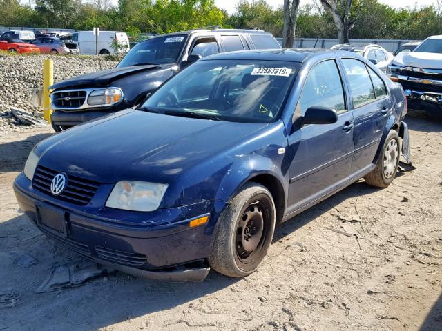 3VWRK69M03M110118 - 2003 VOLKSWAGEN JETTA GL BLUE photo 2