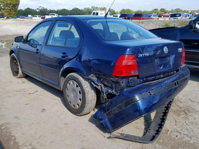 3VWRK69M03M110118 - 2003 VOLKSWAGEN JETTA GL BLUE photo 3