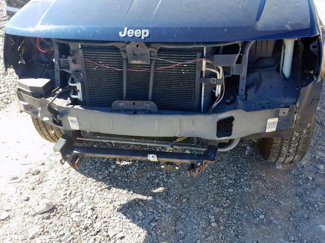 1J8GW58N24C407471 - 2004 JEEP GRAND CHER BLUE photo 9