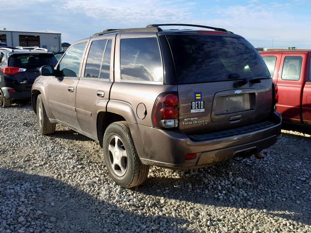 1GNDS13S982196154 - 2008 CHEVROLET TRAILBLAZE TAN photo 3