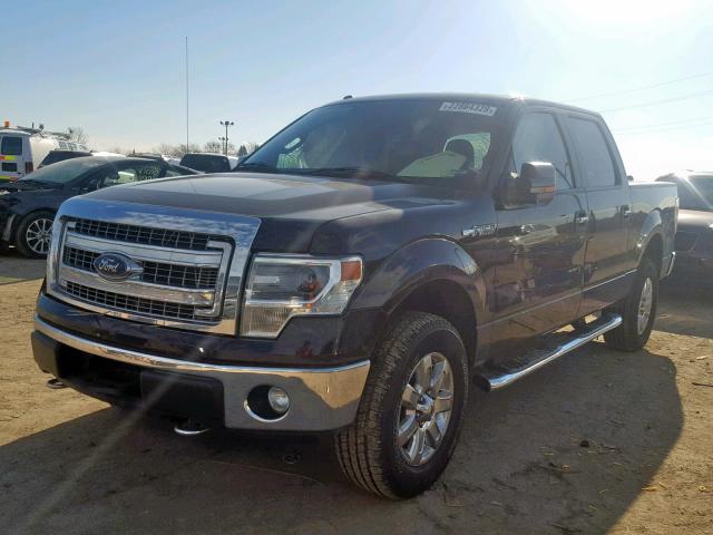 1FTFW1EF4EFA13415 - 2014 FORD F150 SUPER BLACK photo 2