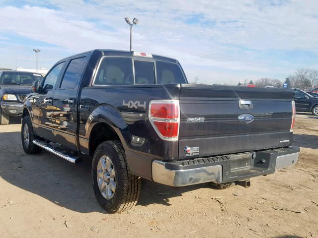 1FTFW1EF4EFA13415 - 2014 FORD F150 SUPER BLACK photo 3