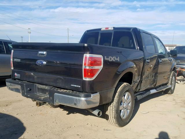 1FTFW1EF4EFA13415 - 2014 FORD F150 SUPER BLACK photo 4