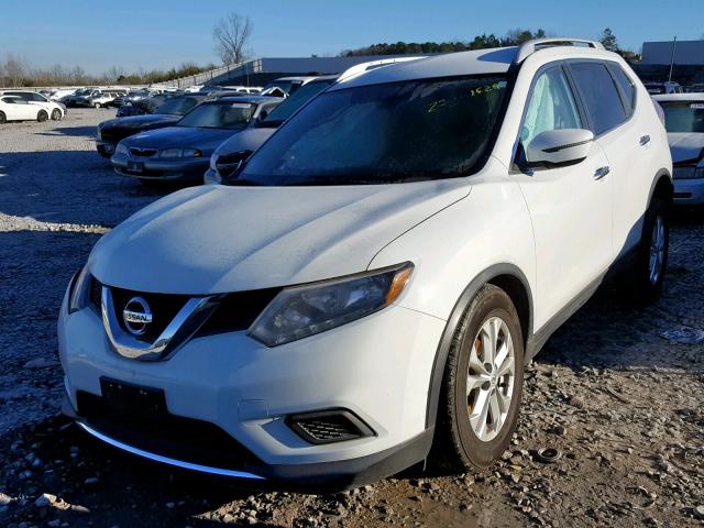 KNMAT2MT5GP727387 - 2016 NISSAN ROGUE S WHITE photo 2