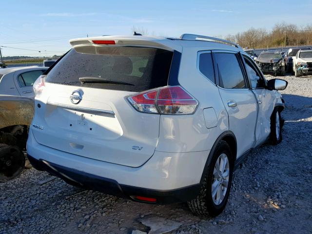 KNMAT2MT5GP727387 - 2016 NISSAN ROGUE S WHITE photo 4