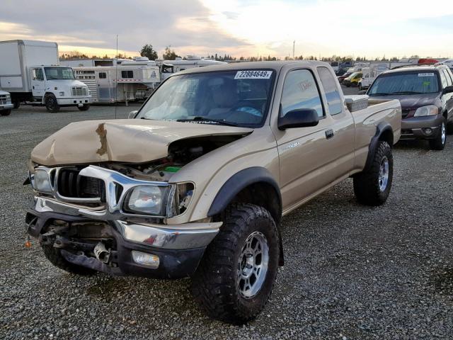 5TEWM72N33Z173712 - 2003 TOYOTA TACOMA XTR GOLD photo 2