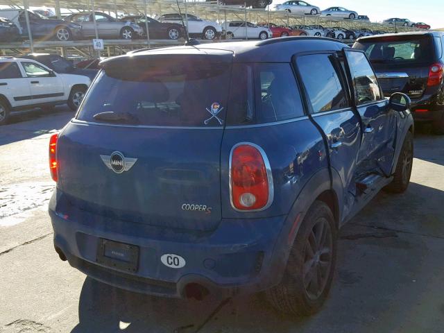 WMWZC5C5XCWL64217 - 2012 MINI COOPER S C BLUE photo 4