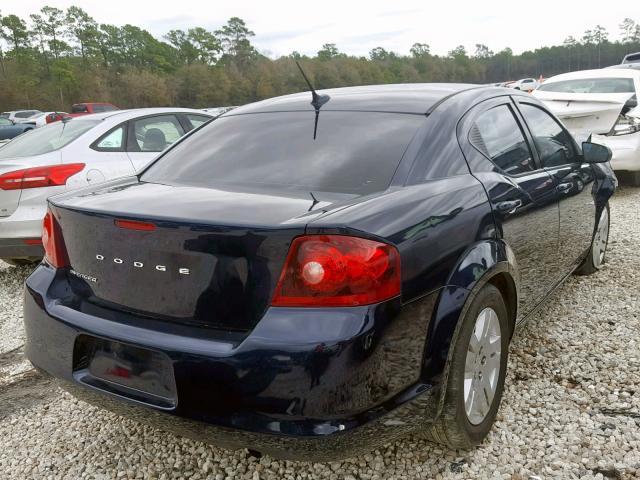 1C3CDZAB6EN148920 - 2014 DODGE AVENGER SE BLUE photo 4