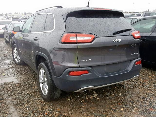 1C4PJMDB2GW202750 - 2016 JEEP CHEROKEE L GRAY photo 3