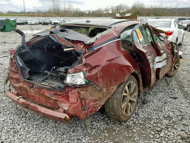 1N4AA6AP1HC452426 - 2017 NISSAN MAXIMA 3.5 MAROON photo 4