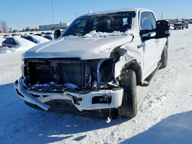 1FTFW1E50JFA81809 - 2018 FORD F150 SUPER WHITE photo 2